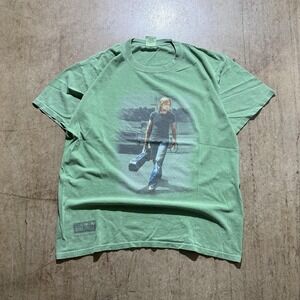 Keith Urban Shirt Mens Large Green Monkeyville Graphic Tour Tee Anvil Country